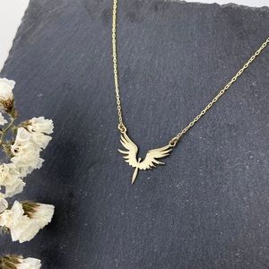 Unique Phoenix Gold Necklace